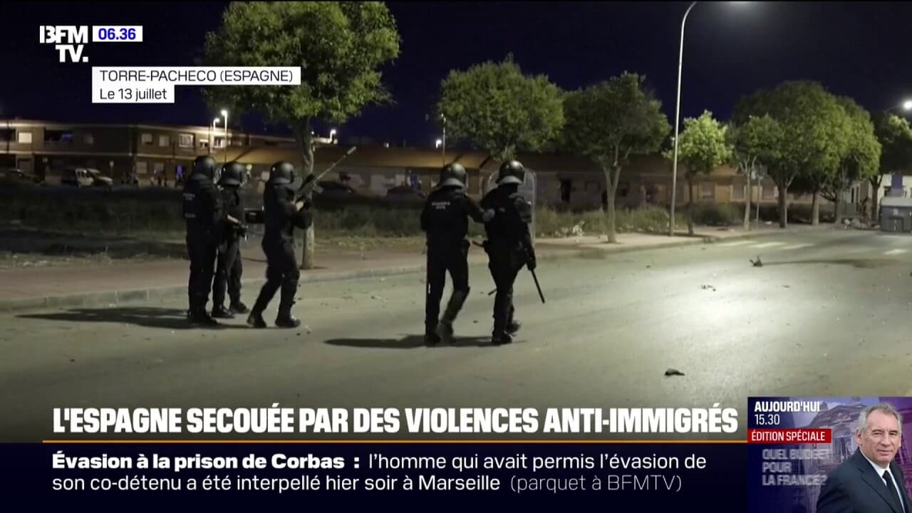 Des émeutes anti-migrants à Torre Pacheco après une agression sans raison